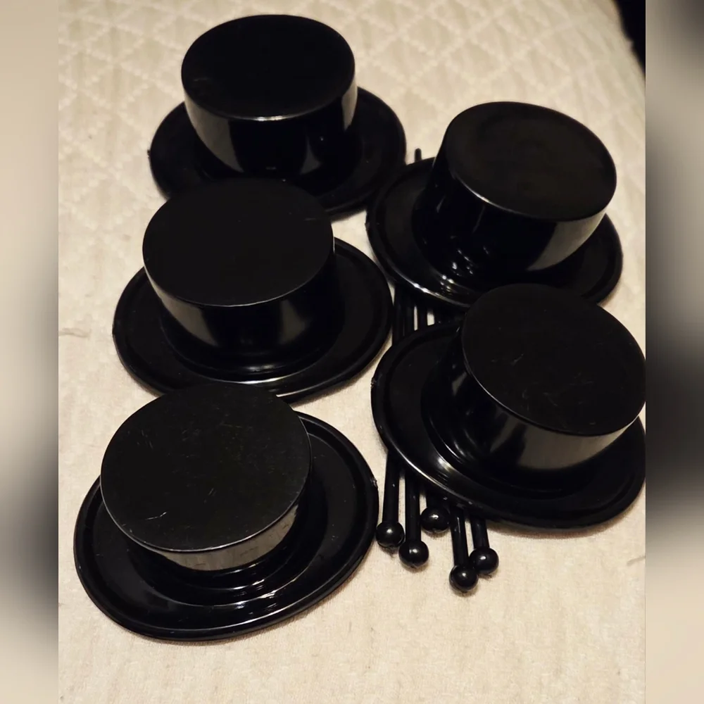 32 Top Hat & Canes Party Favors Or Crafting Items Cake Toppers